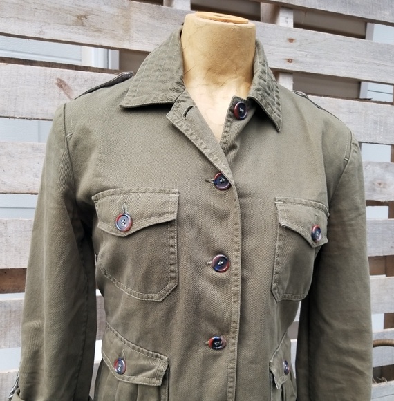 Lucky Brand khaki tan jacket - Picture 1 of 8